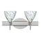 Besa Lighting Mia Vanity, Marble Grigio, Satin Nickel Finish, 2x5W LED 2SW-1779MG-LED-SN - alternate 1